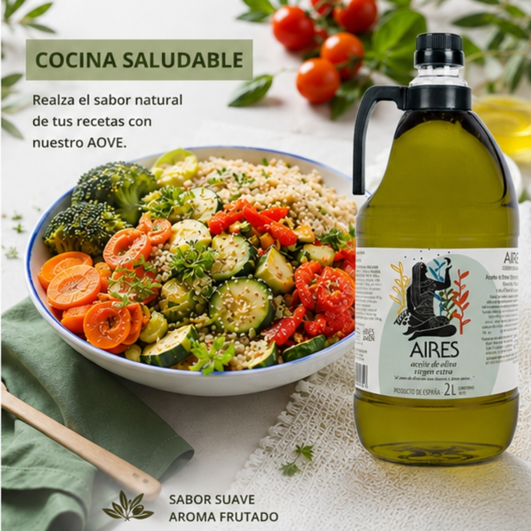 aove, aceite de oliva, aceite de oliva virgen extra, aceite de jaen, aceite fritura, aceite cocina, aceite formato familiar, aceite ensaladas, aires de jaen, finca badenes