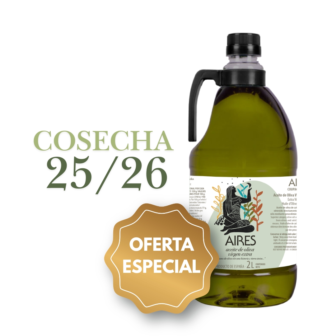 aceite de oliva virgen extra, aove, aceite de oliva 2 litros, aceite de oliva para cocinar, aceite de oliva para freir, aceite de oliva formato familiar, aires de jaen, finca badenes