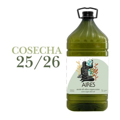 aove, aceite de oliva virgen extra, aceite para freir, aceite para cocinar, aceite formato familiar, aires de jaen, finca badenes, aceite de oliva garrafa 5 litros