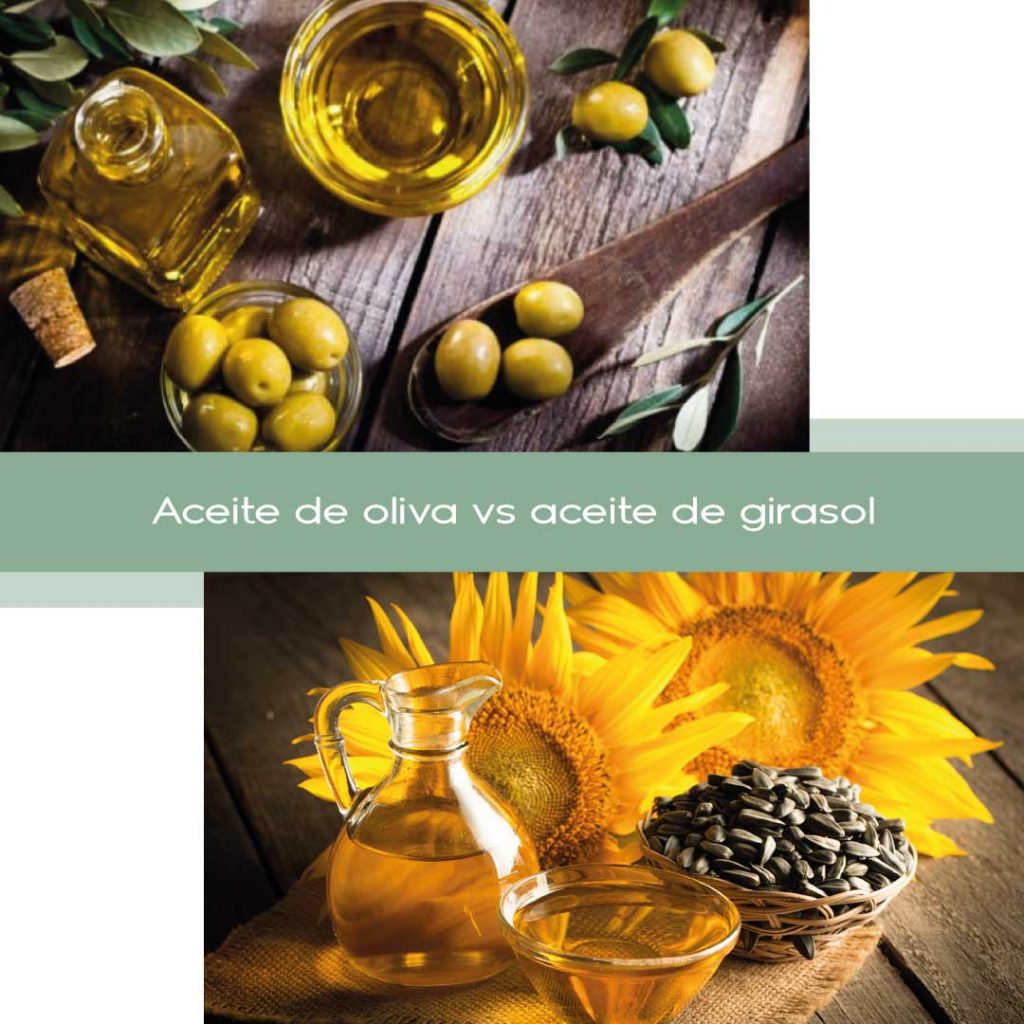Aceite de girasol vs aceite de oliva
