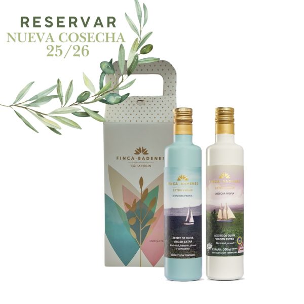 Estuche regalo PREMIUM Pack de 2 Finca Badenes Cosecha Temprana con curso de cata 25/26