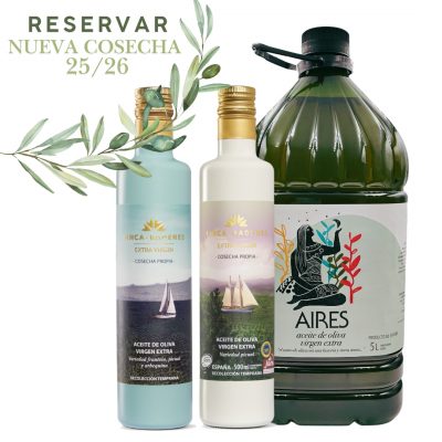 25/26 Finca Badenes Picual y Coupage Pack de 2 botellas de 500 ml + Garrafa Aires de Jaén 5L