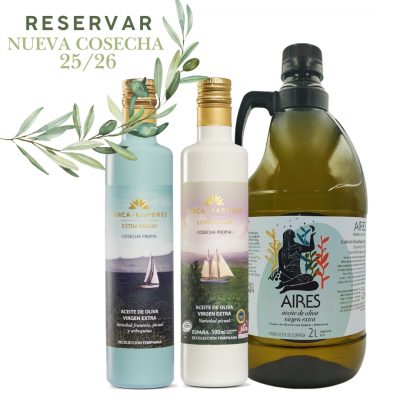 25/26 Finca Badenes Picual y Coupage Pack de 2 botellas de 500 ml + Garrafa Aires de Jaén 2L