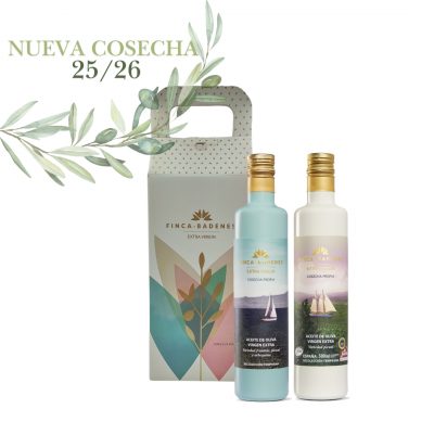 Estuche regalo aceite de oliva pack 2 botellas